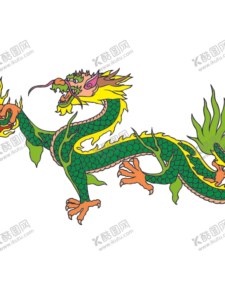 编号：66858712121330399777【酷图网】源文件下载-卡通龙