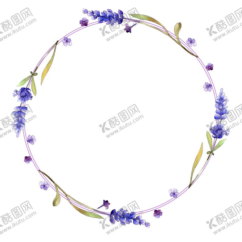 编号：74223210240404314068【酷图网】源文件下载-薰衣草边框