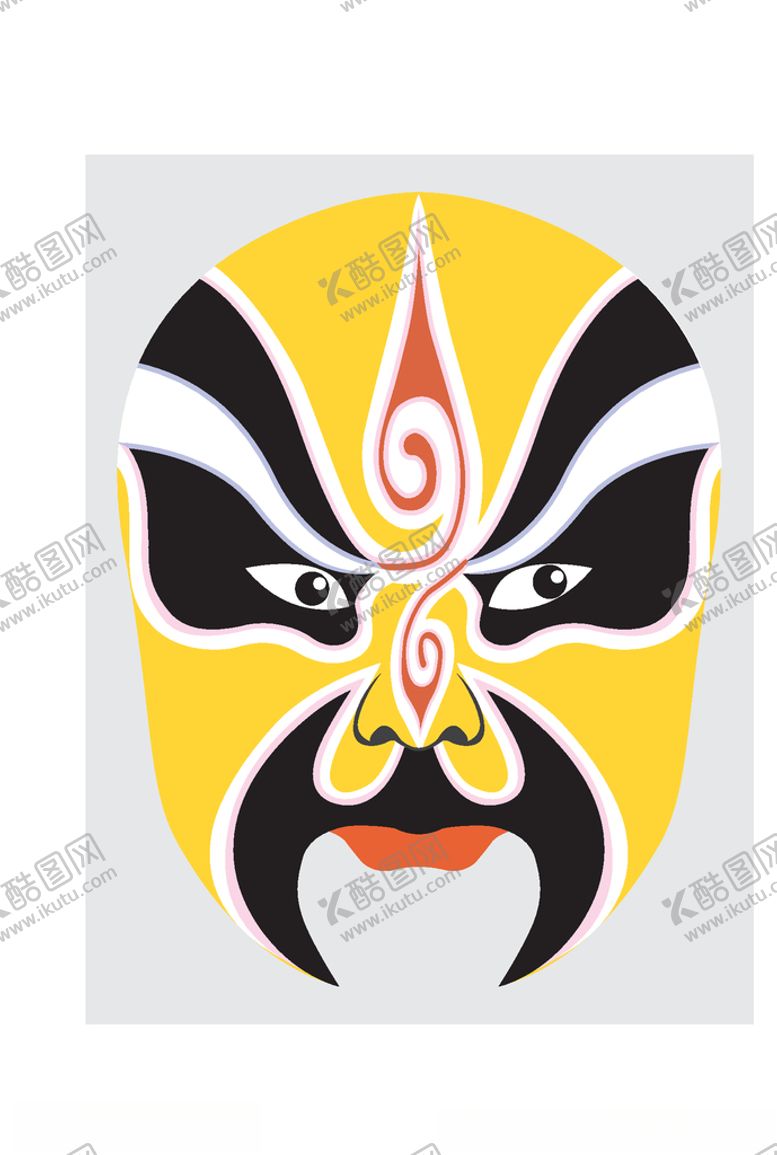 编号：39244810212325239666【酷图网】源文件下载-中国风传统京剧脸谱