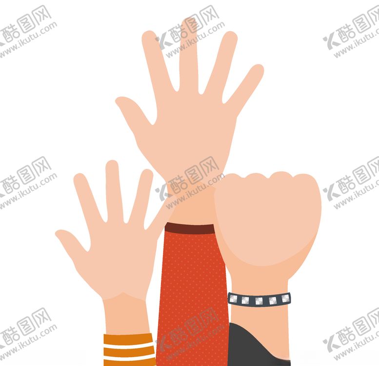 编号：92729007130402568111【酷图网】源文件下载-三只手势