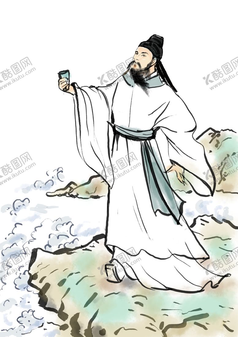 编号：70629910231706185909【酷图网】源文件下载-国学人物插画