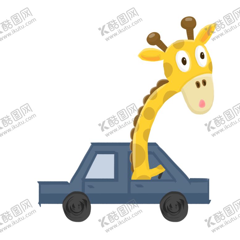 编号：49787106182015101990【酷图网】源文件下载-卡通长颈鹿