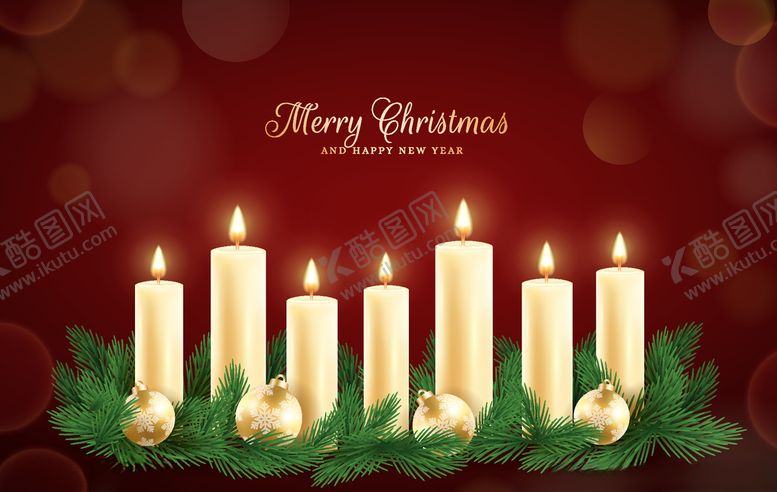 编号：93389309231159218436【酷图网】源文件下载-圣诞节蜡烛