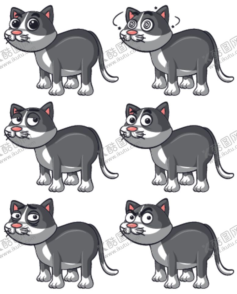 编号：36507509281713108223【酷图网】源文件下载-卡通动物表情