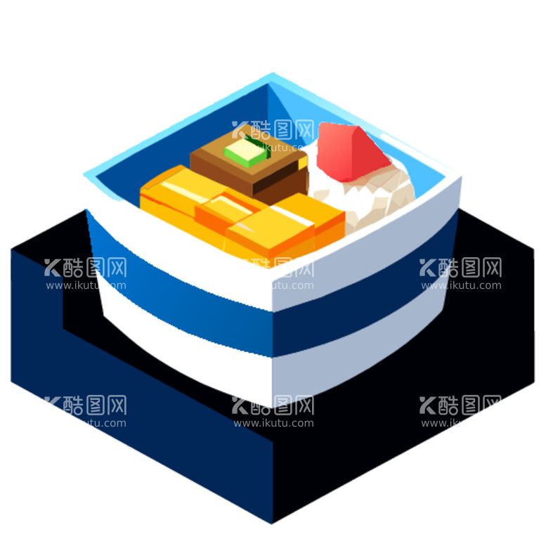 编号：52192712200320157947【酷图网】源文件下载-3D食物蛋糕