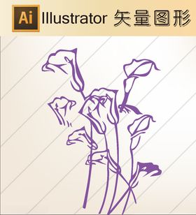 花草剪纸花草壁纸简洁手绘