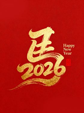 2026龙年喜庆艺术字设计