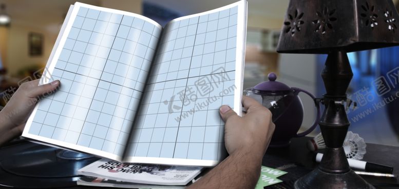 编号：92299809231247257907【酷图网】源文件下载-画册场景样机