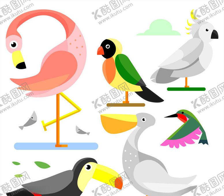 编号：69484606250403064339【酷图网】源文件下载-创意鸟类设计矢量素材