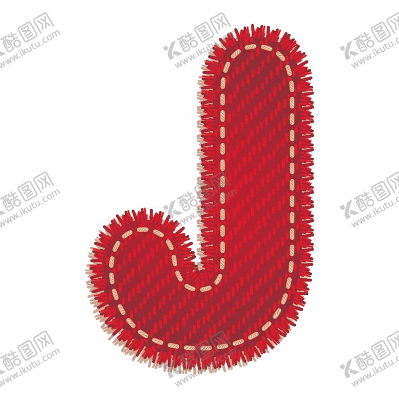 编号：56050407090557267031【酷图网】源文件下载-英文字母J设计艺术字创意牛仔布
