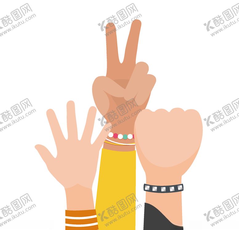 编号：43553509171828354713【酷图网】源文件下载-手势装饰画