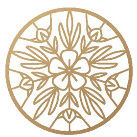 欧式金色花纹边框图案