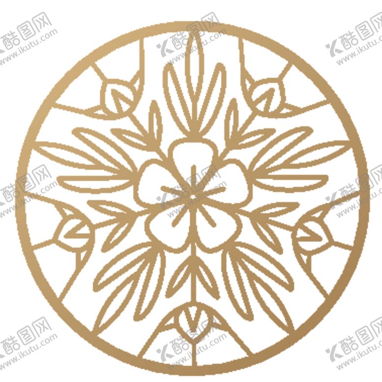 编号：13133609250002504551【酷图网】源文件下载-欧式金色花纹边框图案