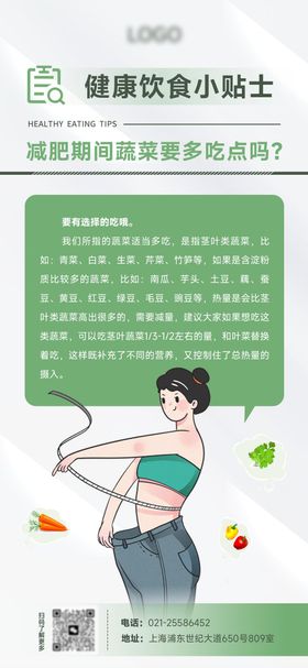 健康减脂饮食知识海报