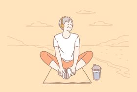 简约人物生活形象插画
