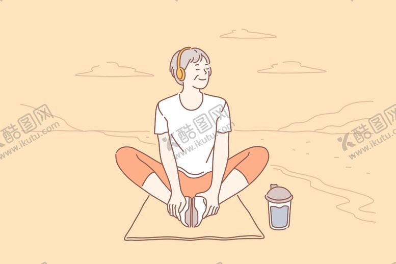 编号：72865409210643186544【酷图网】源文件下载-简约人物生活形象插画
