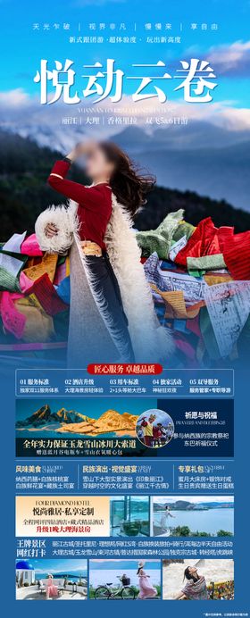 云南丽江香格里拉旅游海报