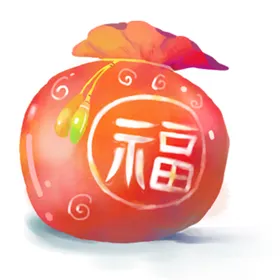 红包福袋素材贺年色钱企业