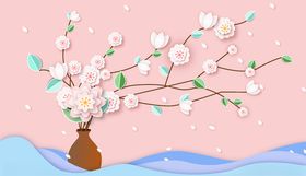 漂亮剪纸花朵