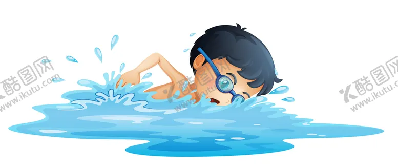 编号：47135209181858327032【酷图网】源文件下载-儿童游泳