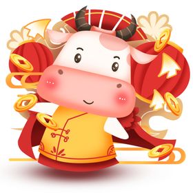 2021金牛送福牛年