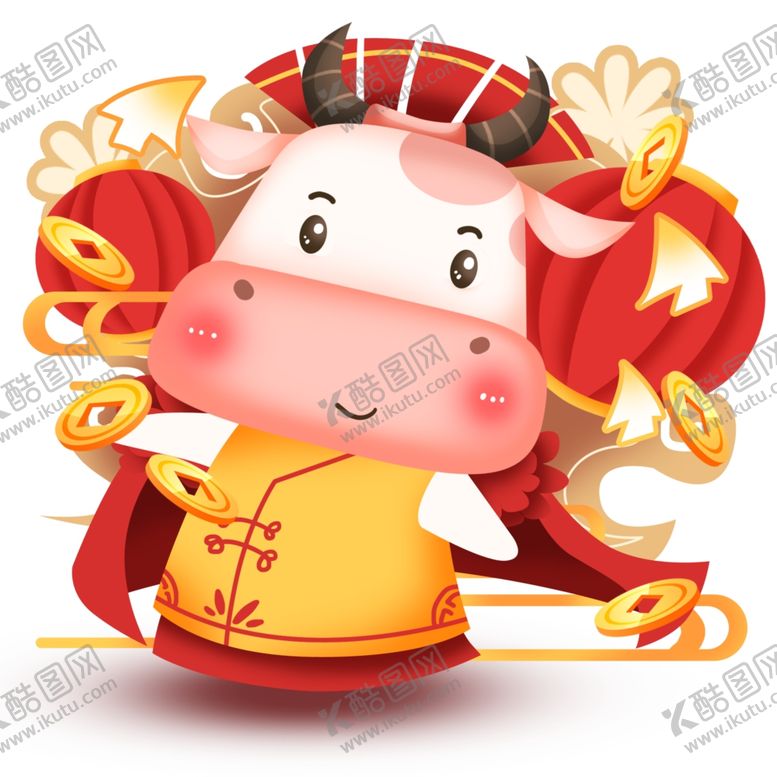 编号：54264805101959373988【酷图网】源文件下载-2021金牛送福牛年