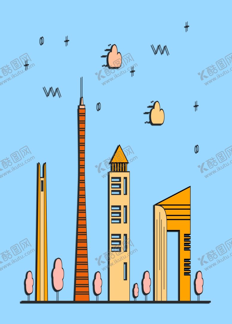 编号：84658001251810411335【酷图网】源文件下载-城市剪影