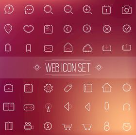 网页设计图标集