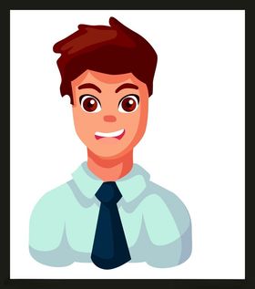 手绘男人男孩卡通动画卡通动画