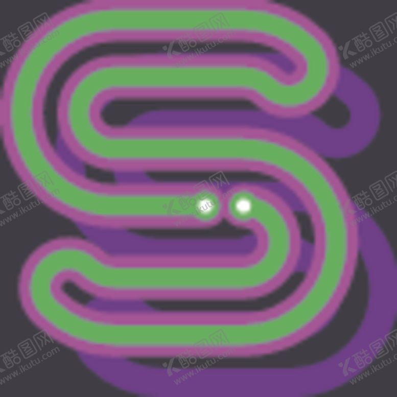 编号：88292509261843145301【酷图网】源文件下载-霓虹灯字母S