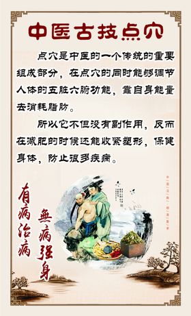 中医点穴减肥