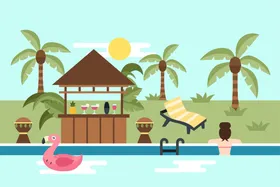 夏日海报背景