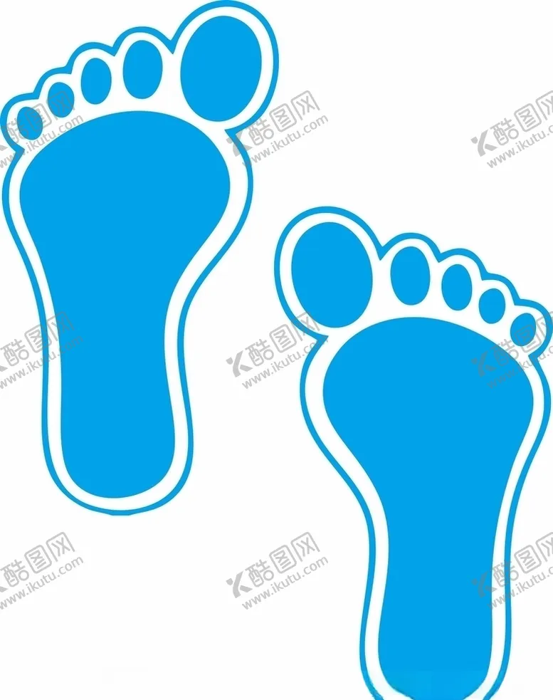 编号：12236306290738283638【酷图网】源文件下载-脚印脚掌矢量地贴