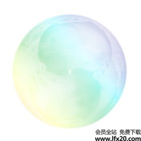 彩色透明肥皂泡气泡水泡泡泡元素