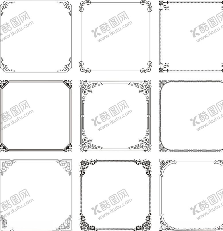 编号：66698310011033584219【酷图网】源文件下载-欧式花边边框