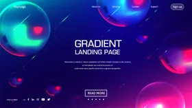 炫彩渐变科技感背景