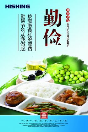 餐饮文化挂图勤俭