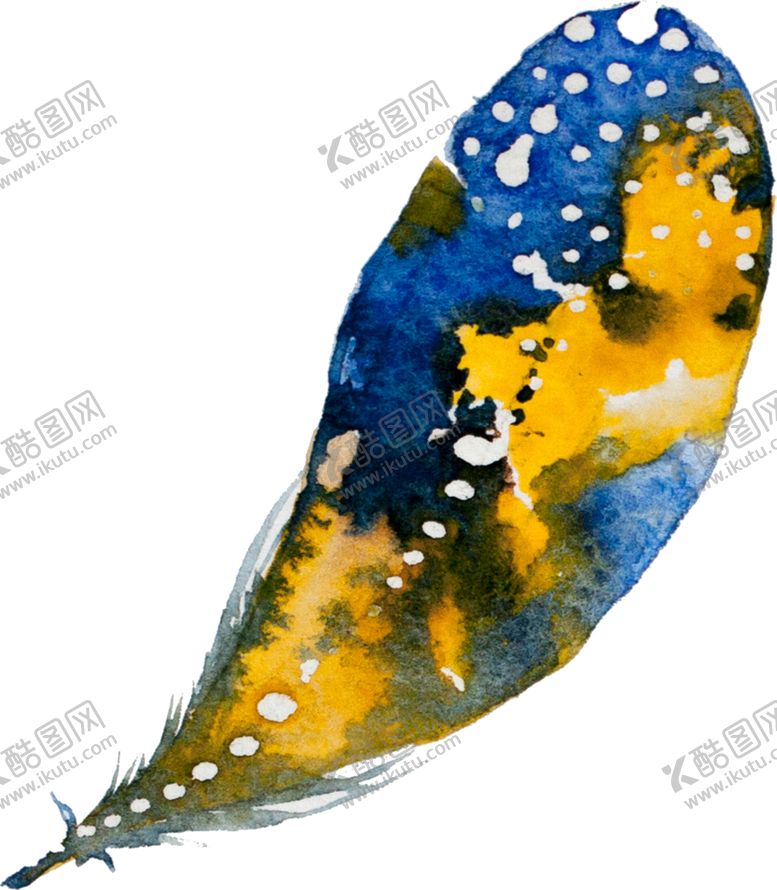 编号：79272309181329538548【酷图网】源文件下载-手绘水彩羽毛