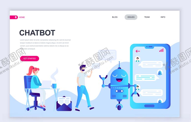 编号：71572309131950418984【酷图网】源文件下载-智能AI系统办公商务插画矢量