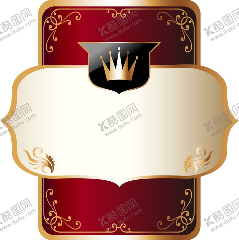 编号：19171309290055248144【酷图网】源文件下载-欧式花纹标签