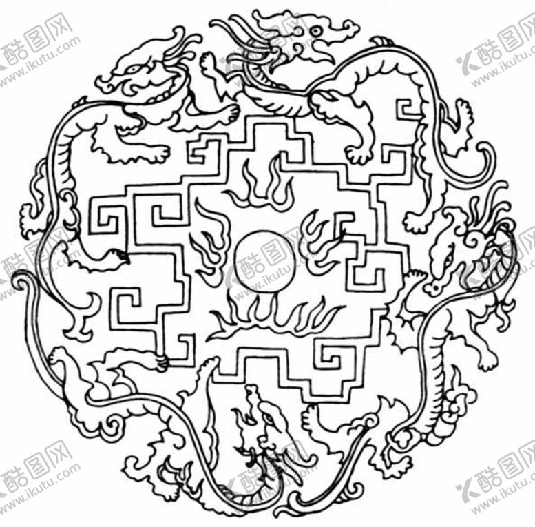 编号：48582107052033484258【酷图网】源文件下载-中式花边图案