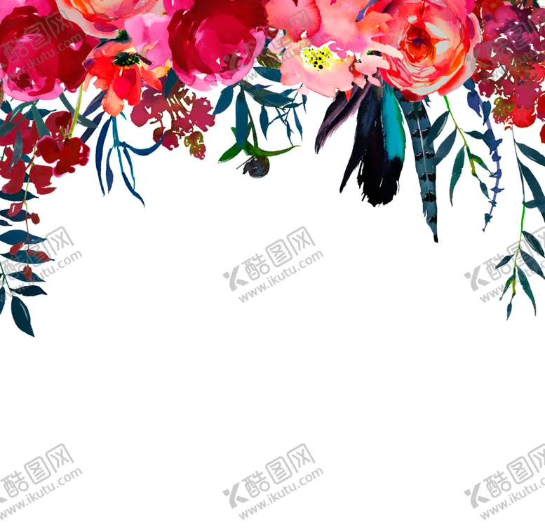 编号：75107302110134598480【酷图网】源文件下载-水彩花