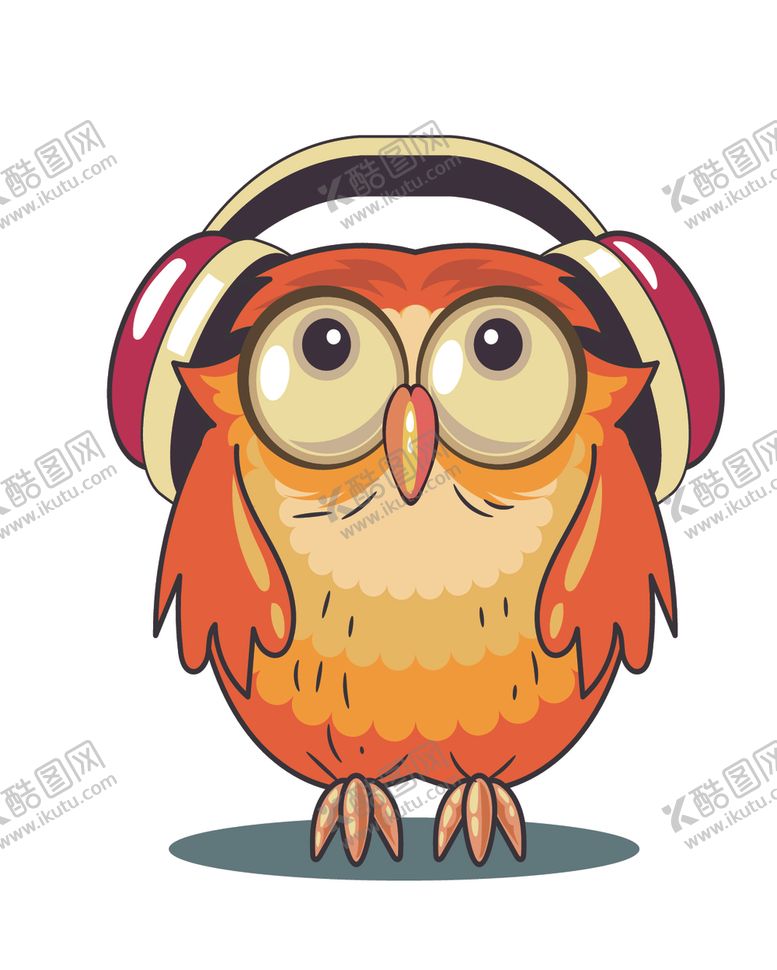 编号：99583409191454353443【酷图网】源文件下载-卡通猫头鹰