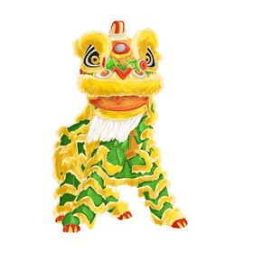 狮子插画