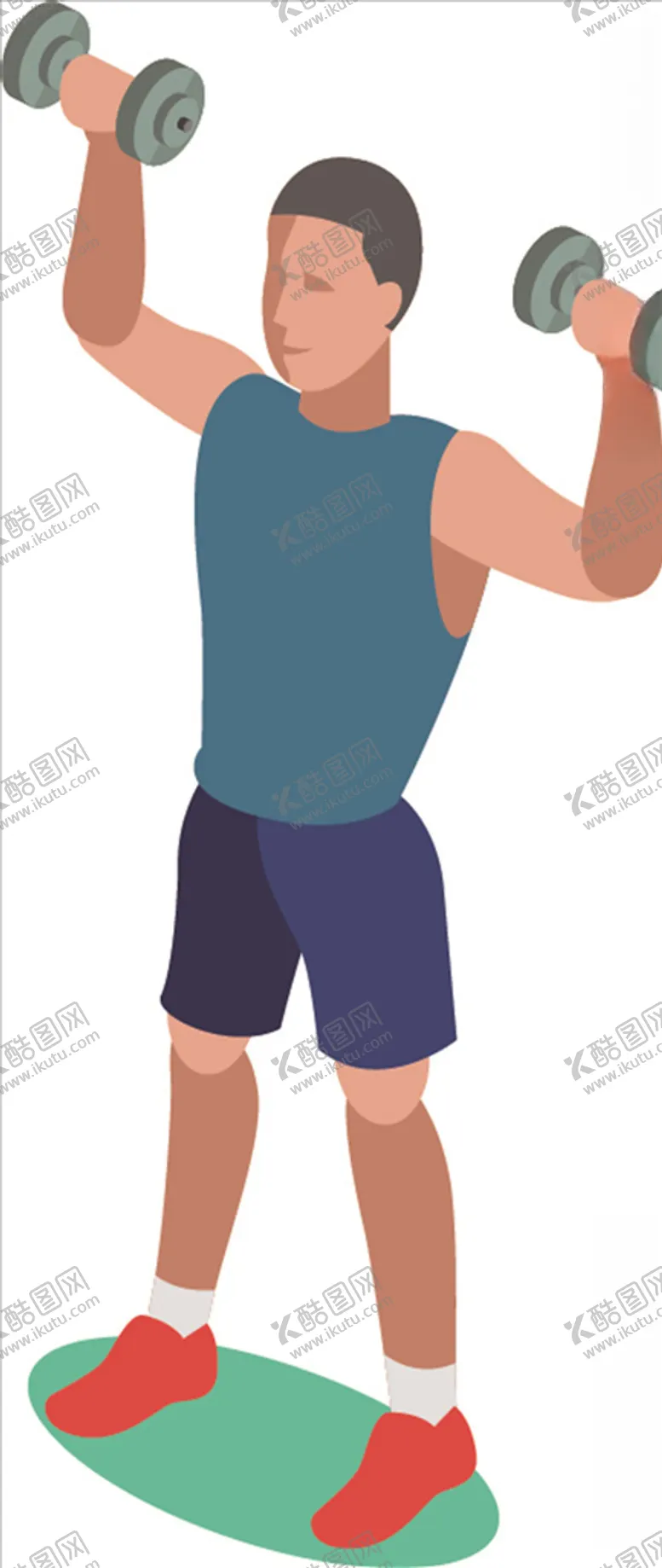 编号：98261504191920567988【酷图网】源文件下载-健身图标人物