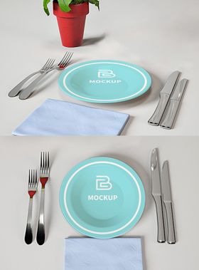 餐具样机