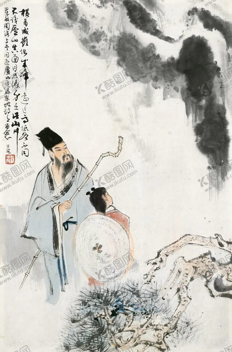编号：45092606252154069209【酷图网】源文件下载-刘旦宅国画