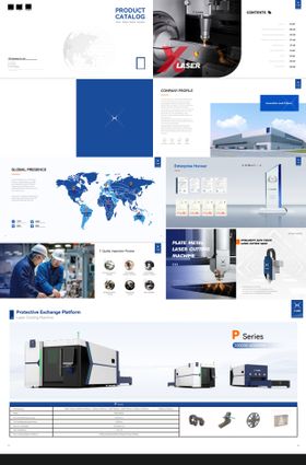 机械行业激光切割机产品介绍画册