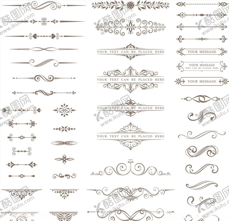 编号：95294209111754515633【酷图网】源文件下载-矢量花边花纹
