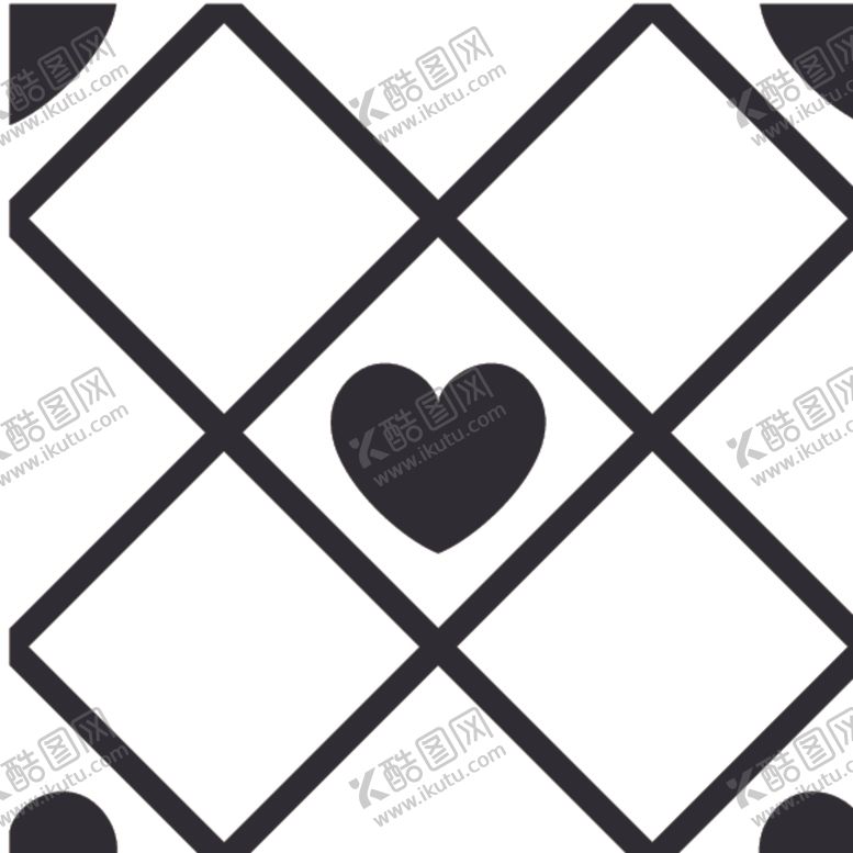 编号：58935407080816559972【酷图网】源文件下载-黑白简约花纹图案设计